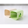 Kare Bambu Elyaf Plastik Seyahat Diş Fırçası Fincan